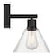 Access Lighting Port Nine Martini, Martini LED Wall Sconce, Matte Black Finish, Clear Glass 63143LEDDLP-MBL/CLR - alternate 8